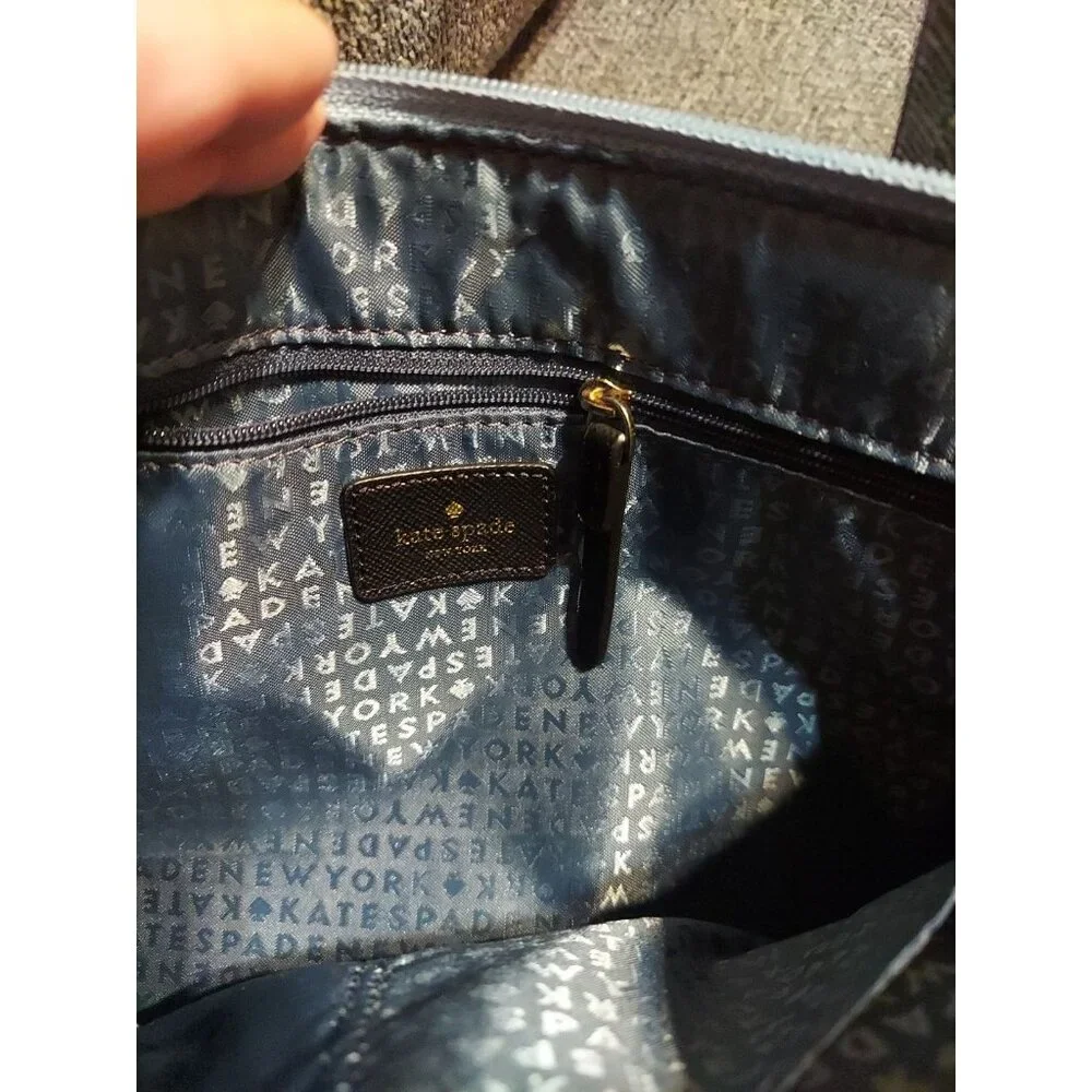 Kate Spade New York Purse Ice Blue Sparkle Glitter-Hand Bag Or Shoulder‎ Bag